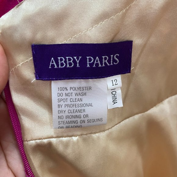 ABBY PARIS PINK SHORT STYLE DRESS - Picture 7 of 8